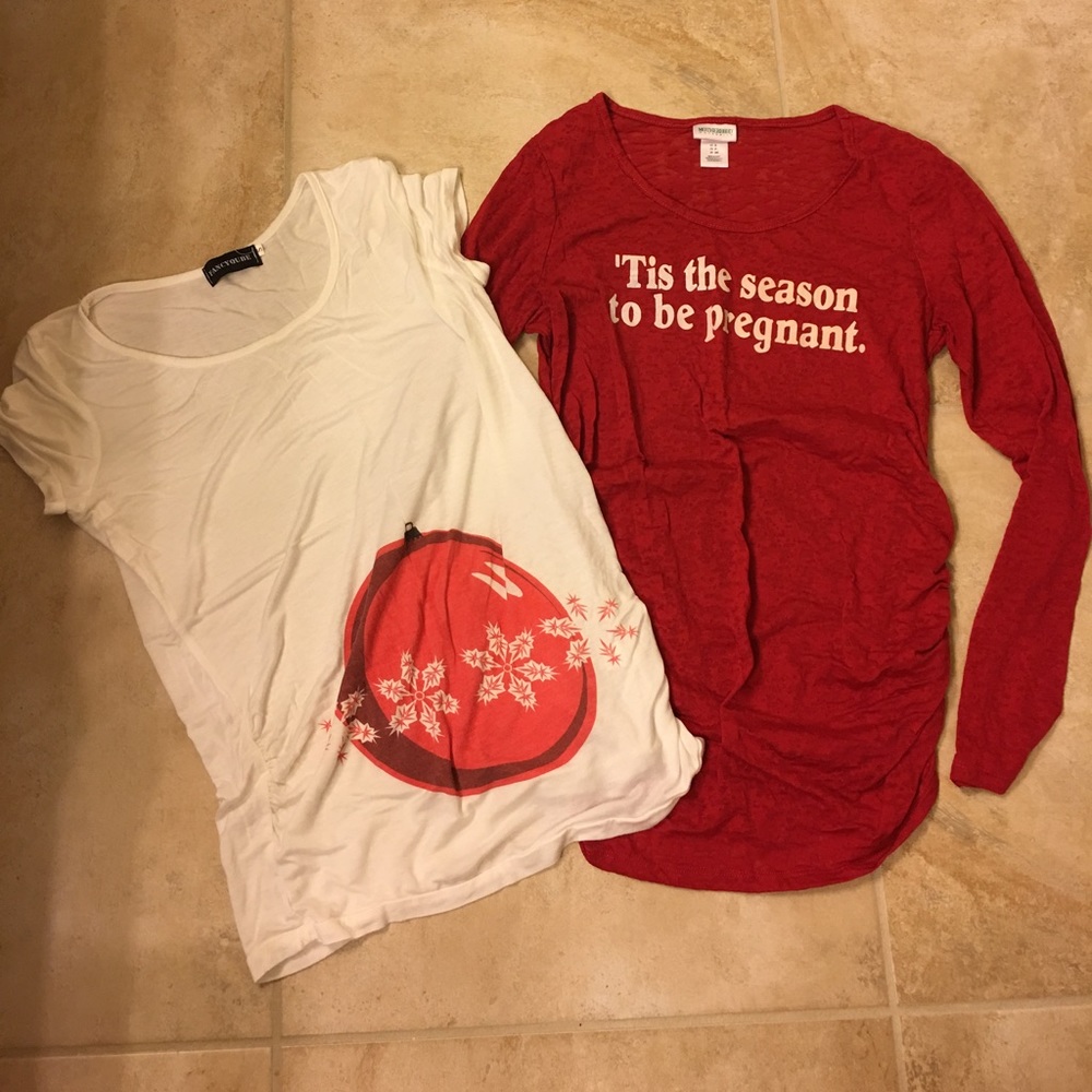 Maternity Holiday Tops